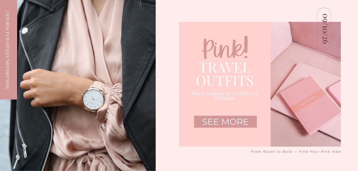 travel outfits, travel clothing, travel wear, outfit sets, layered outfits, casual outfits, travel fashion, new arrival, brand awareness, lifestyle, editorial, luxurious, warm, pink, neutral