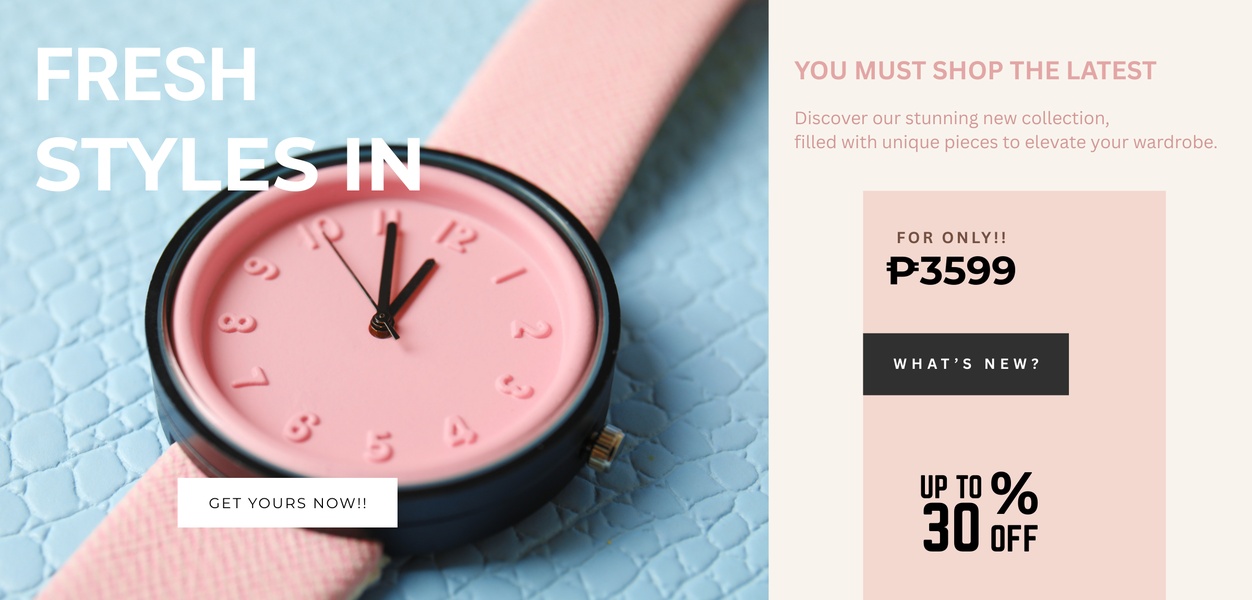 watch, wristwatch, timepiece, fashion watch, analog watch, new arrival, sale promotion, lifestyle, fresh, playful, blue, pink, pastel