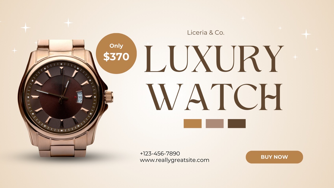 luxury watch, dress watch, metal watch, analog watch, wrist watch, timepiece, men's watch, sale promotion, minimalist, luxurious, brown, neutral
