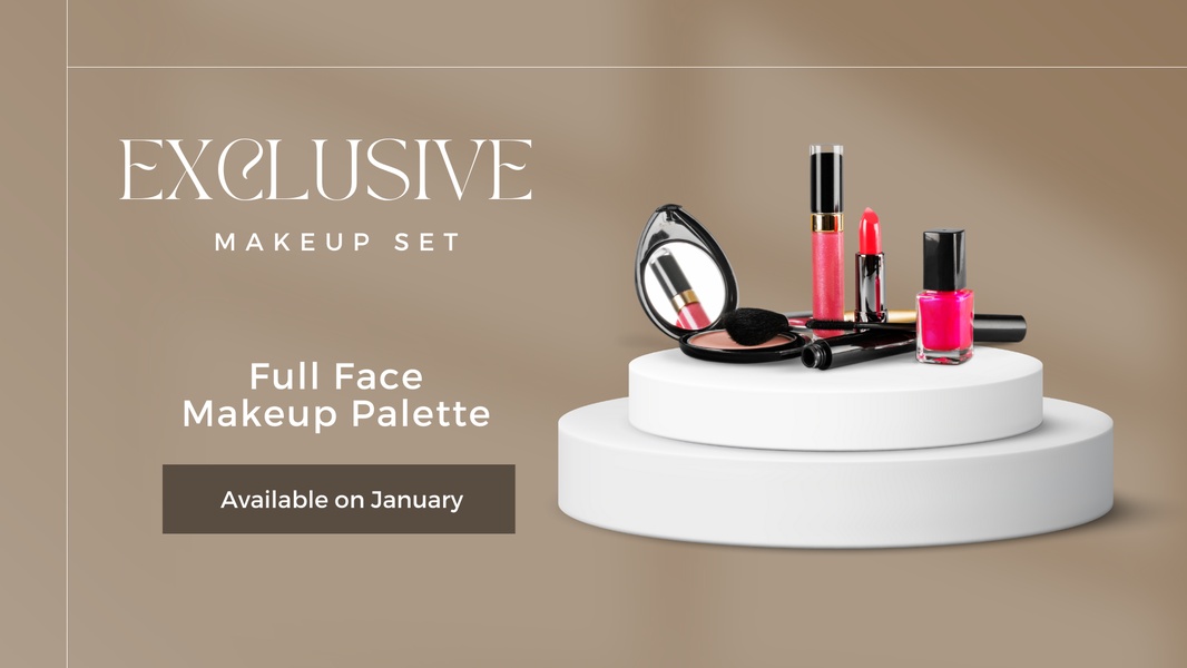makeup set, cosmetics kit, beauty set, makeup palette, cosmetic collection, makeup bundle, beauty kit, product launch, minimalist, luxurious, neutral, pink