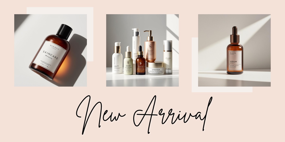 skincare, serum, face care, beauty products, cosmetics, skin treatment, facial products, new arrival, minimalist, luxurious, calm, neutral, brown
