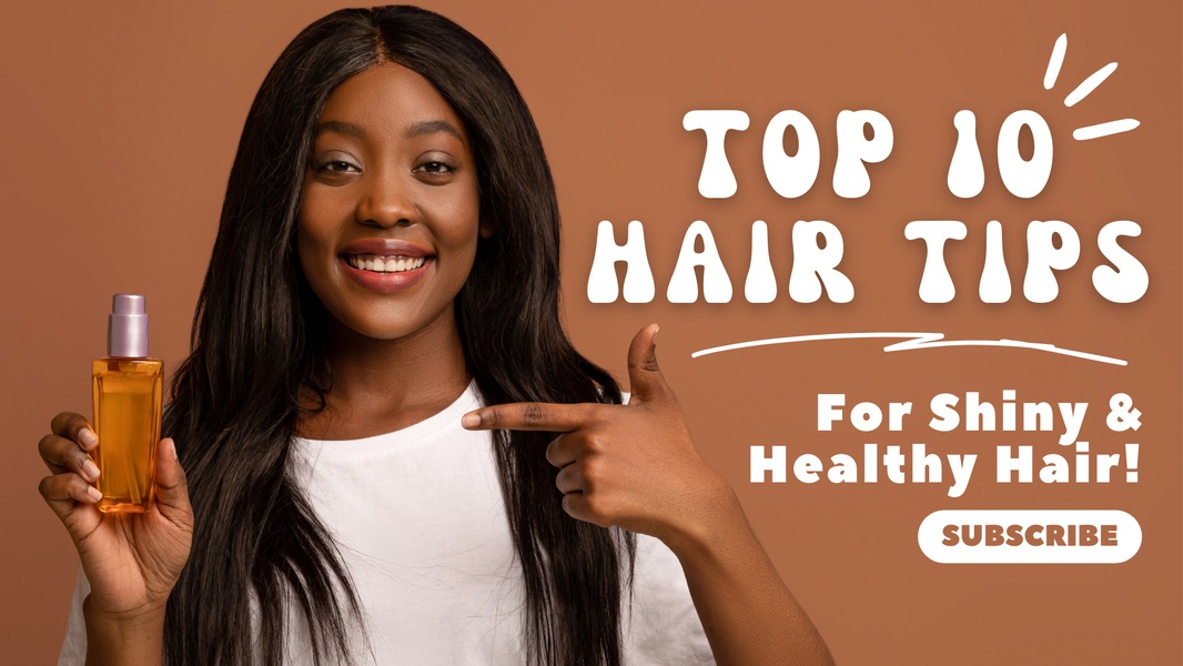 An educational listicle ad featuring a person presenting a hair oil product while promising value-driven content to the viewer.
