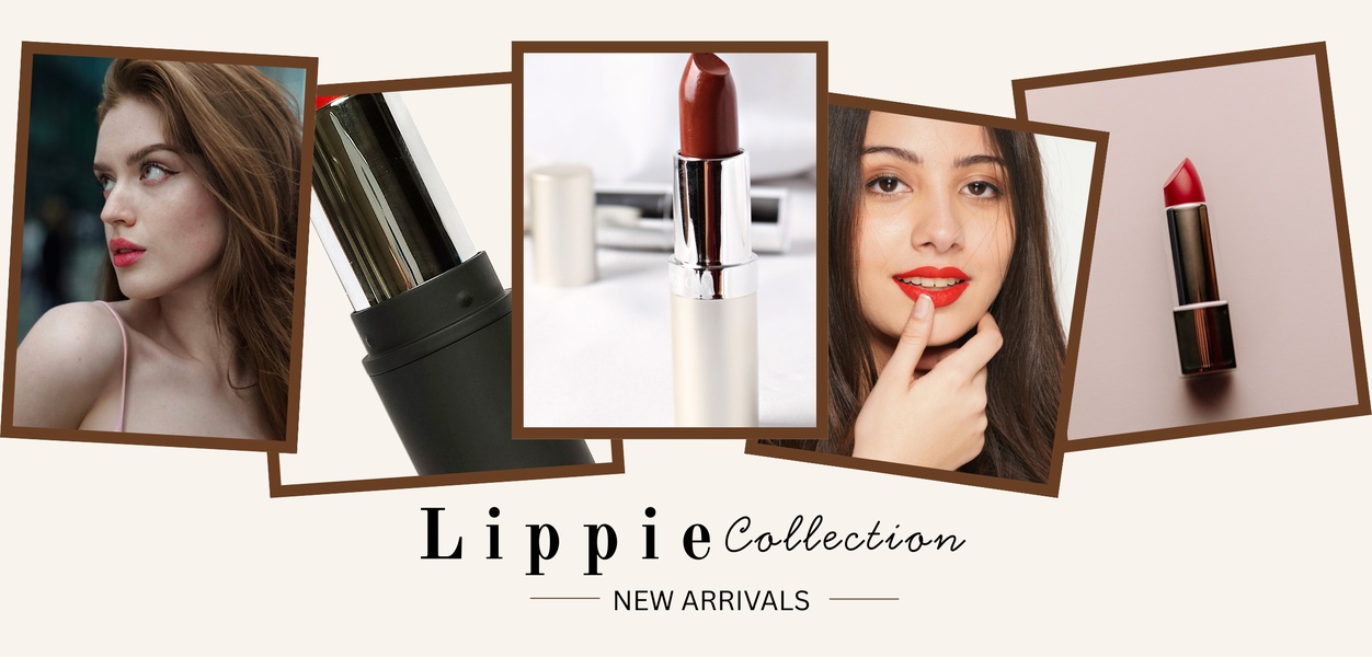 lipstick, lip color, lip makeup, cosmetics, beauty products, new arrival, editorial, luxurious, neutral, red