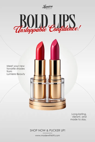 lipstick, lip color, bold lipstick, matte lipstick, red lipstick, pink lipstick, lip makeup, new arrival, product launch, minimalist, luxurious, bold, red, gold, neutral