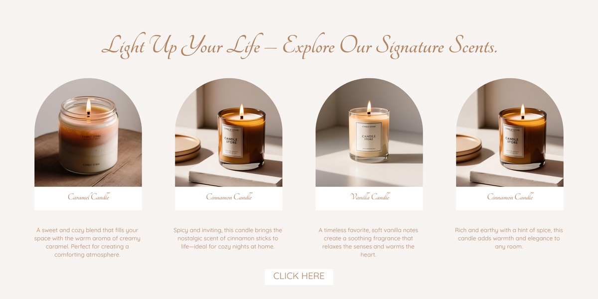 candles, scented candles, home fragrance, aromatherapy candles, jar candles, soy candles, luxury candles, product launch, minimalist, warm, luxurious, neutral, brown