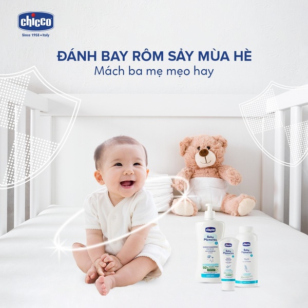 baby shampoo, baby body wash, baby talcum powder, baby skincare set, baby bath products, infant grooming kit, brand awareness, product launch, lifestyle, minimalist, warm, fresh, neutral, blue, summer sale