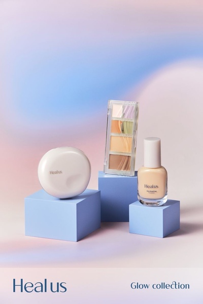 foundation, concealer palette, makeup compact, face makeup, cosmetics, new arrival, minimalist, calm, fresh, pastel, blue, neutral