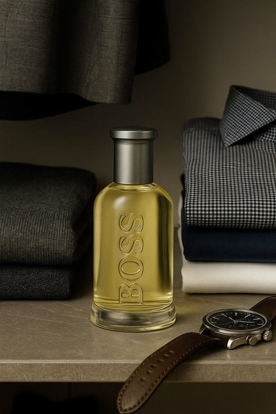 cologne, men's perfume, scent, fragrance bottle, men's fragrance, bestseller push, minimalist, lifestyle, luxurious, calm, neutral, brown