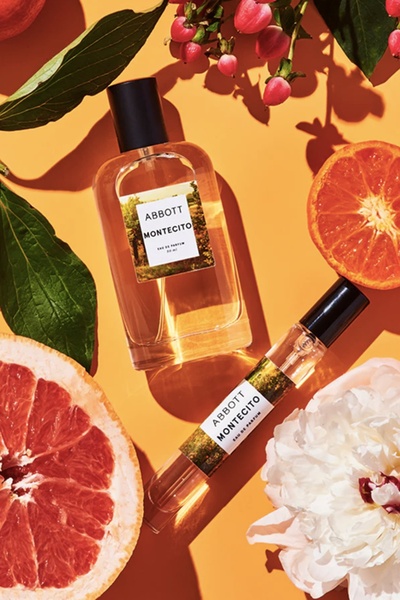 perfume, eau de parfum, fragrance, scent, cologne, flat lay, fresh, warm, orange, pink