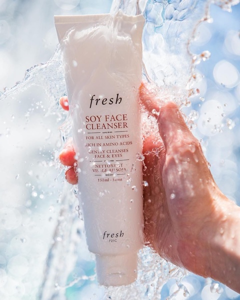 face cleanser, facial wash, face soap, skincare cleanser, gentle cleanser, bestseller push, lifestyle, fresh, calm, blue, neutral