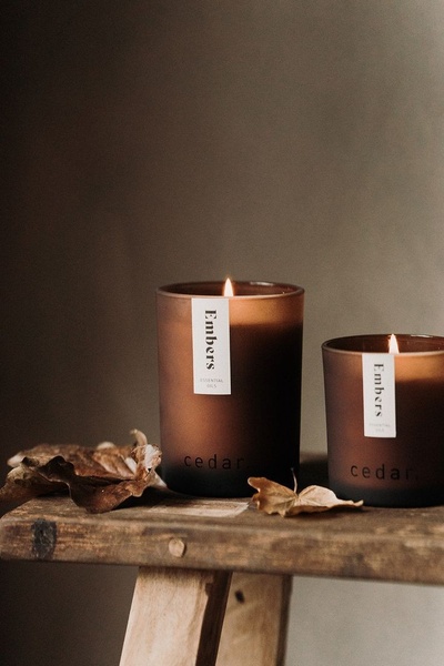 scented candle, jar candle, soy wax candle, luxury candle, home fragrance, brand awareness, lifestyle, editorial, calm, luxurious, brown, neutral