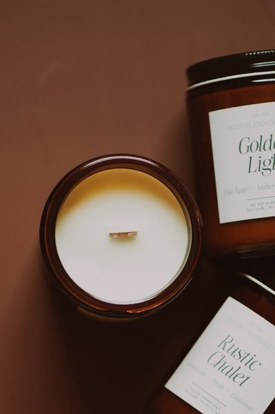 scented candle, soy wax candle, jar candle, wooden wick candle, aromatic candle, new arrival, bestseller push, minimalist, editorial, calm, luxurious, brown, neutral