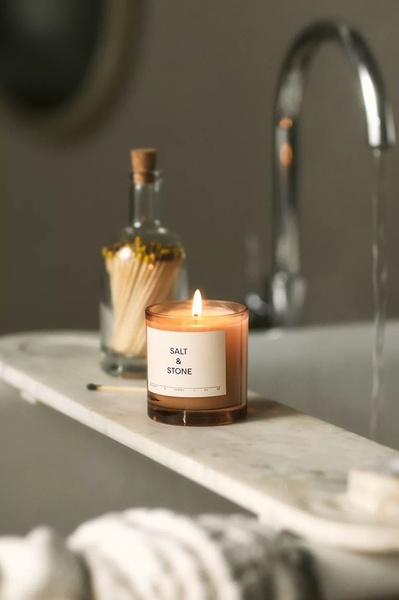 scented candle, jar candle, glass candle, wax candle, home fragrance, brand awareness, lifestyle, minimalist, calm, luxurious, neutral, brown