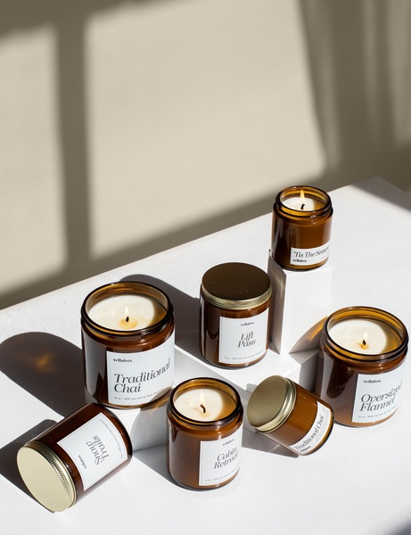 soy wax candles, scented jar candles, container candles, home fragrance candles, luxury candles, bestseller push, minimalist, calm, fresh, neutral, brown